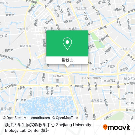 浙江大学生物实验教学中心 Zhejiang University Biology Lab Center地图
