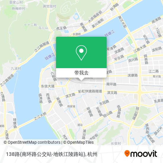 138路(南环路公交站-地铁江陵路站)地图