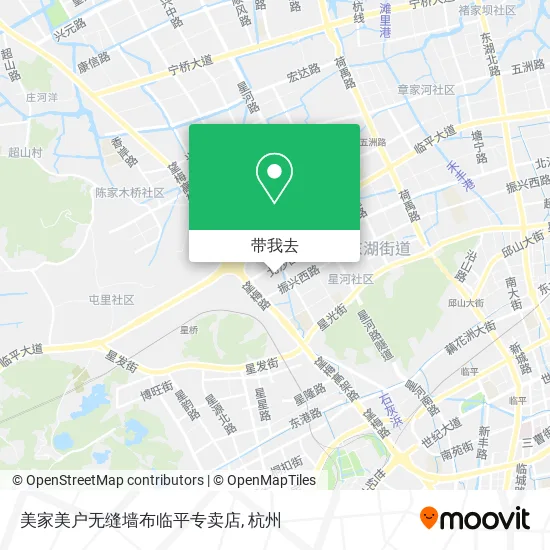 美家美户无缝墙布临平专卖店地图