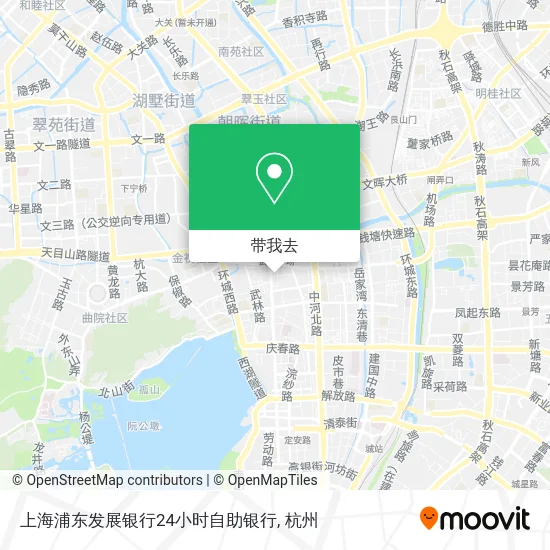 上海浦东发展银行24小时自助银行地图