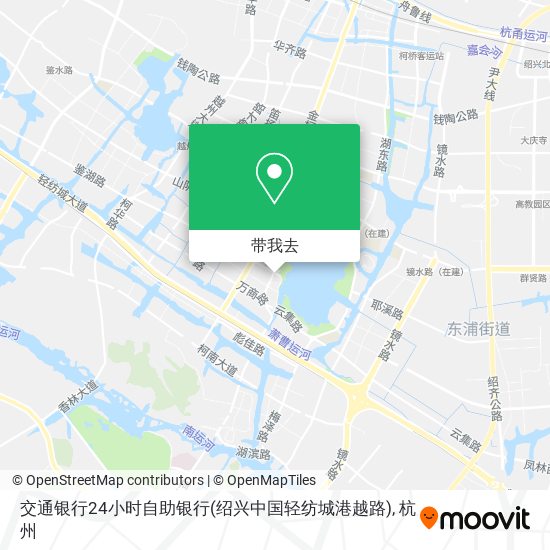 交通银行24小时自助银行(绍兴中国轻纺城港越路)地图