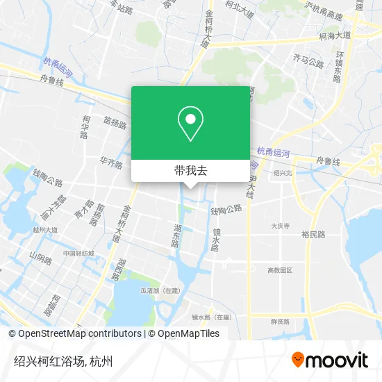 绍兴柯红浴场地图