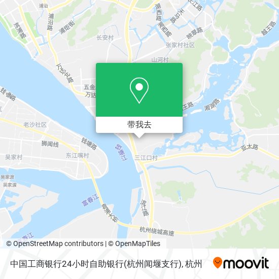 中国工商银行24小时自助银行(杭州闻堰支行)地图
