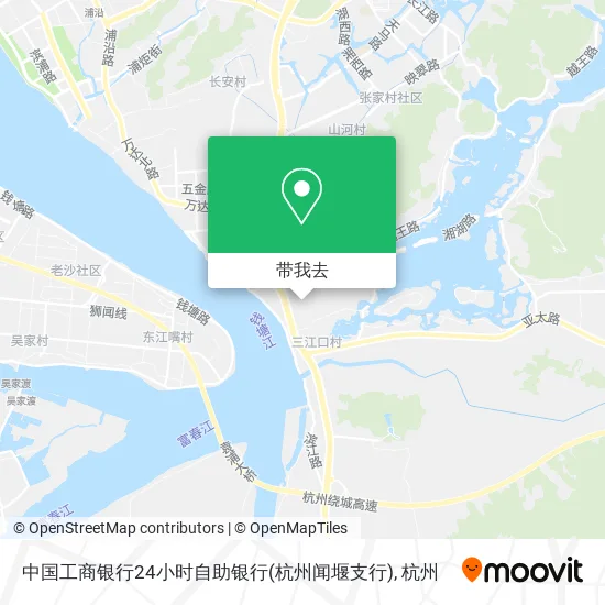 中国工商银行24小时自助银行(杭州闻堰支行)地图