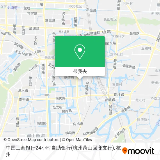 中国工商银行24小时自助银行(杭州萧山回澜支行)地图