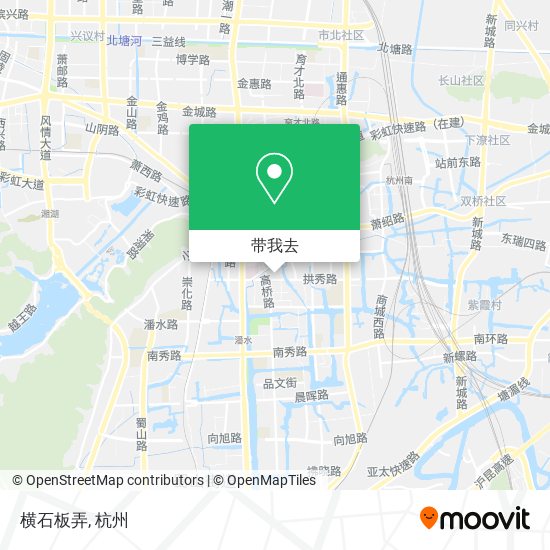 横石板弄地图