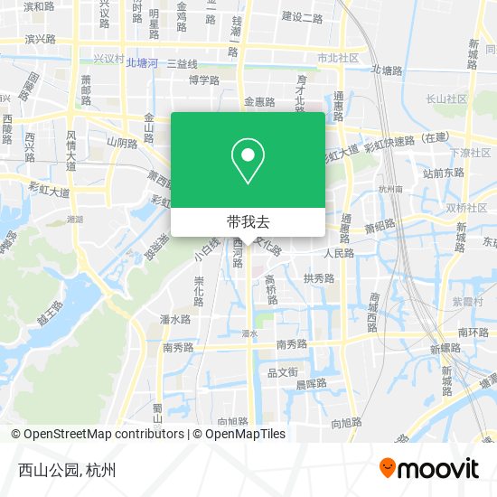 西山公园地图