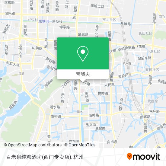 百老泉纯粮酒坊(西门专卖店)地图