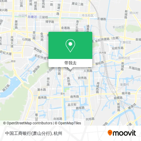 中国工商银行(萧山分行)地图