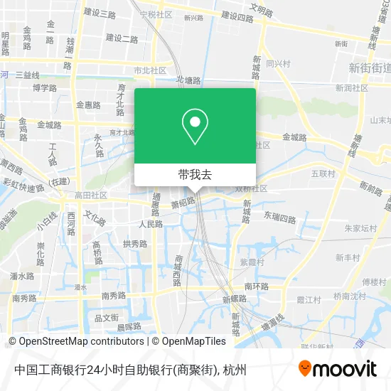 中国工商银行24小时自助银行(商聚街)地图