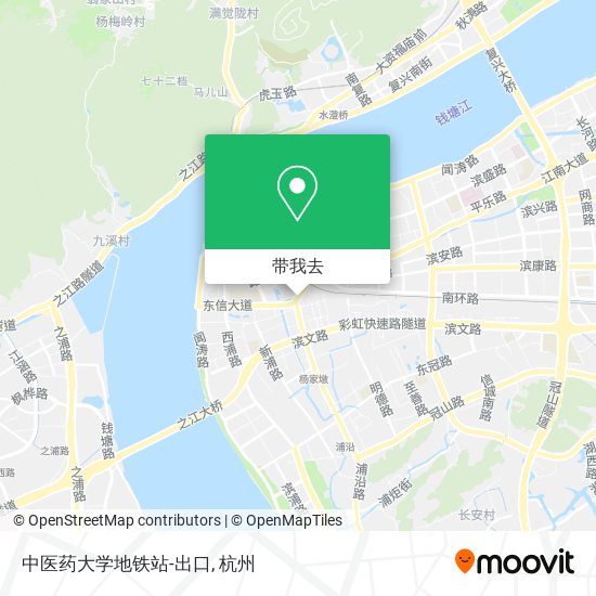 中医药大学地铁站-出口地图