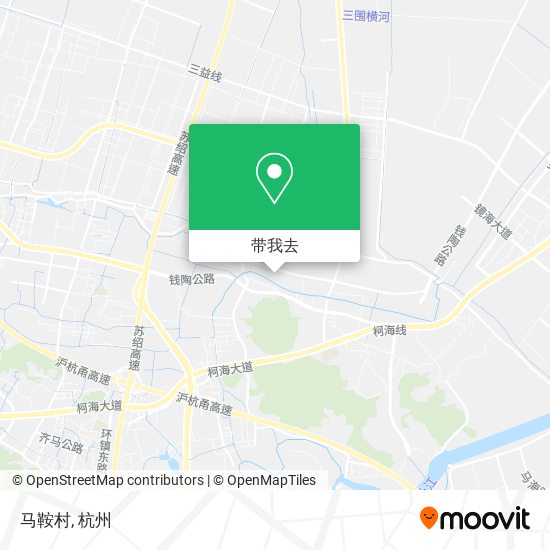 马鞍村地图