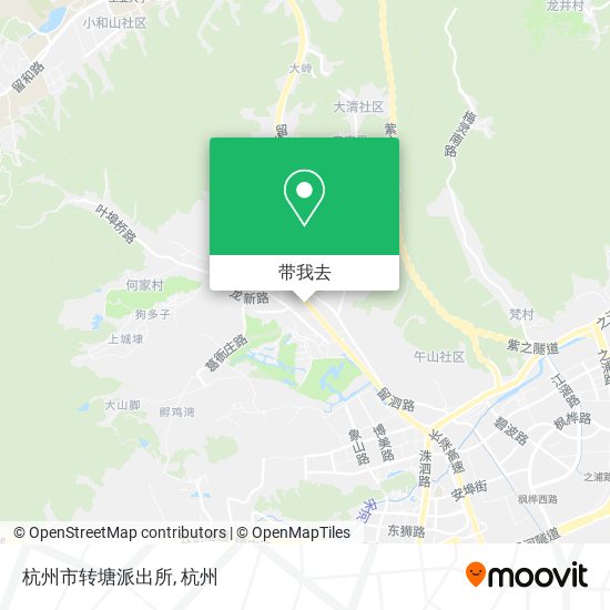 杭州市转塘派出所地图