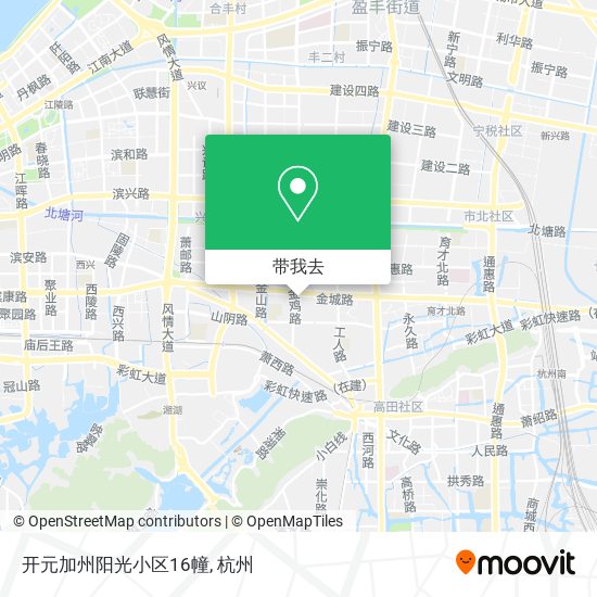开元加州阳光小区16幢地图