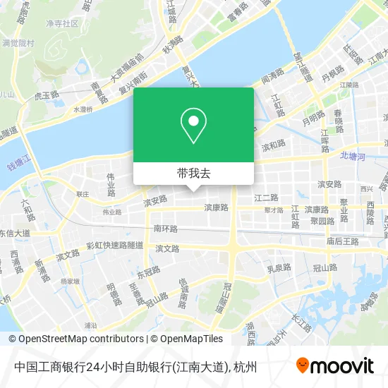 中国工商银行24小时自助银行(江南大道)地图