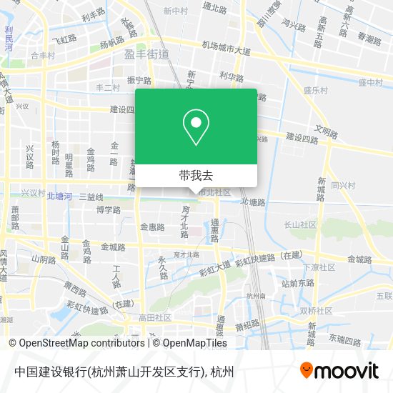 中国建设银行(杭州萧山开发区支行)地图