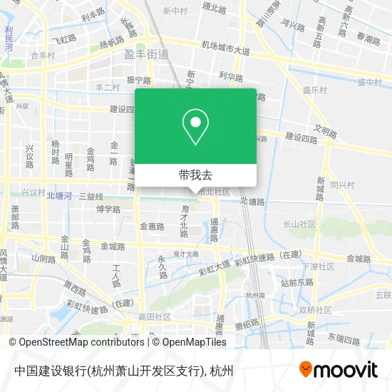 中国建设银行(杭州萧山开发区支行)地图