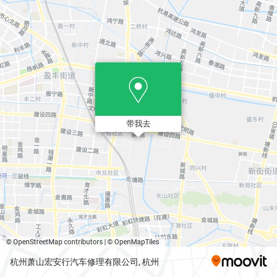 杭州萧山宏安行汽车修理有限公司地图