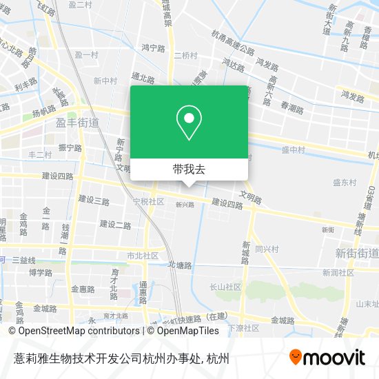 薏莉雅生物技术开发公司杭州办事处地图