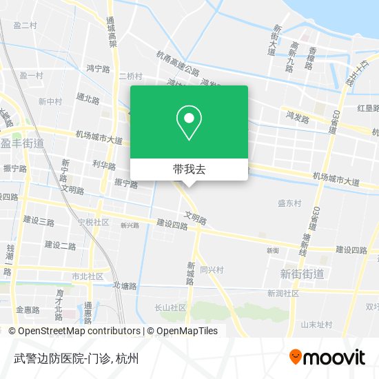 武警边防医院-门诊地图