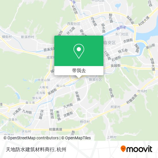 天地防水建筑材料商行地图