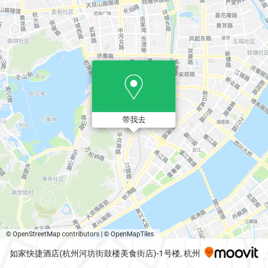 如家快捷酒店(杭州河坊街鼓楼美食街店)-1号楼地图