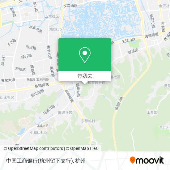 中国工商银行(杭州留下支行)地图
