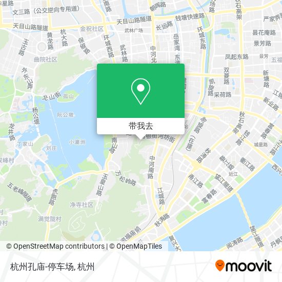 杭州孔庙-停车场地图