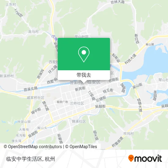 临安中学生活区地图