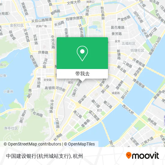 中国建设银行(杭州城站支行)地图