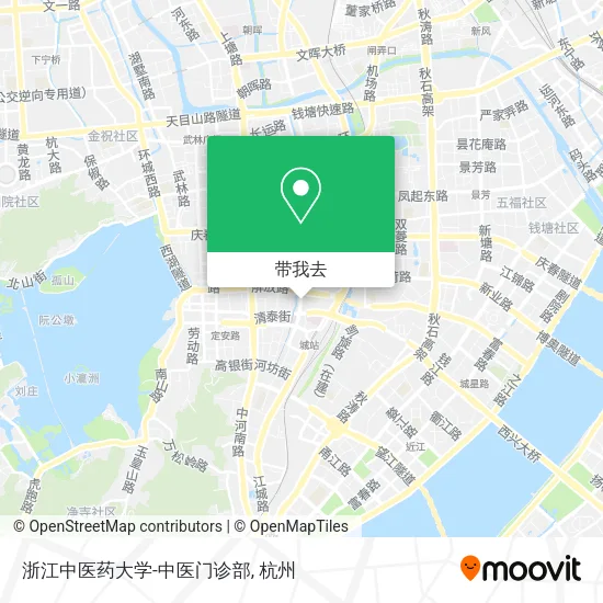浙江中医药大学-中医门诊部地图