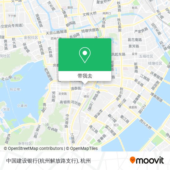 中国建设银行(杭州解放路支行)地图