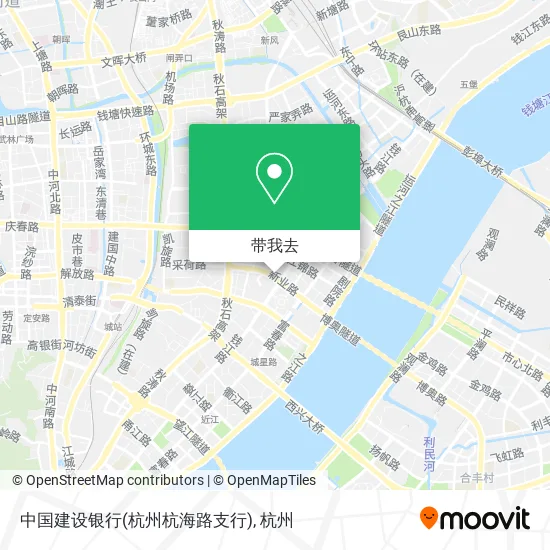 中国建设银行(杭州杭海路支行)地图