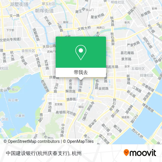 中国建设银行(杭州庆春支行)地图