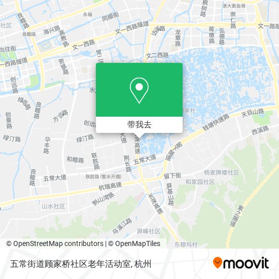五常街道顾家桥社区老年活动室地图