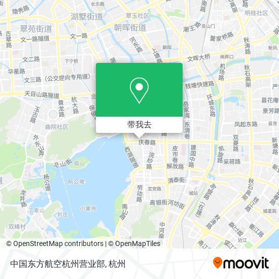 中国东方航空杭州营业部地图