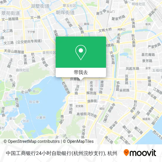 中国工商银行24小时自助银行(杭州浣纱支行)地图