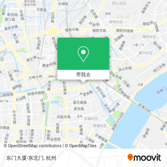 东门大厦-东北门地图