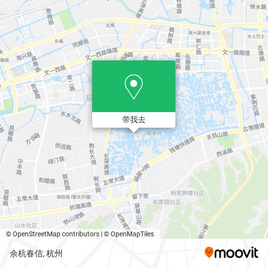余杭春信地图