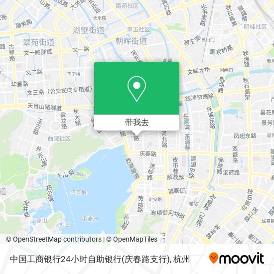 中国工商银行24小时自助银行(庆春路支行)地图