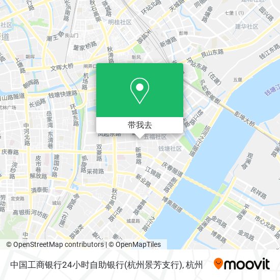中国工商银行24小时自助银行(杭州景芳支行)地图