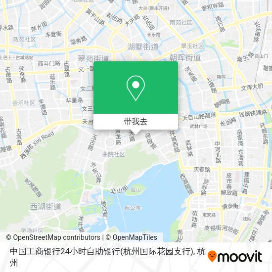 中国工商银行24小时自助银行(杭州国际花园支行)地图
