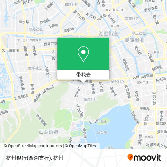 杭州银行(西湖支行)地图
