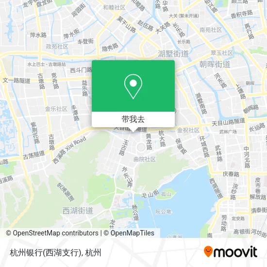 杭州银行(西湖支行)地图