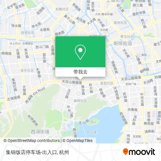 集锦饭店停车场-出入口地图
