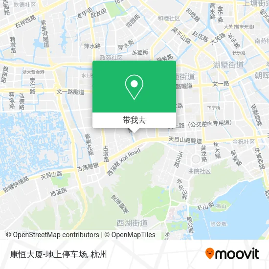 康恒大厦-地上停车场地图