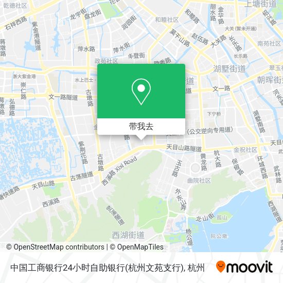 中国工商银行24小时自助银行(杭州文苑支行)地图