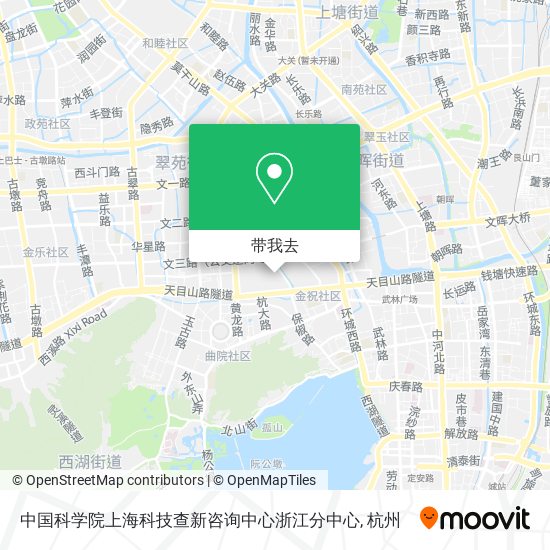 中国科学院上海科技查新咨询中心浙江分中心地图