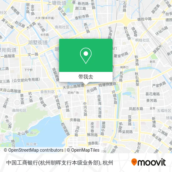 中国工商银行(杭州朝晖支行本级业务部)地图