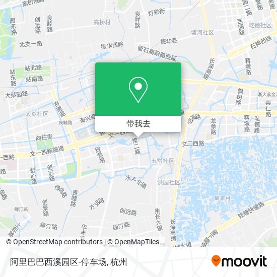 阿里巴巴西溪园区-停车场地图